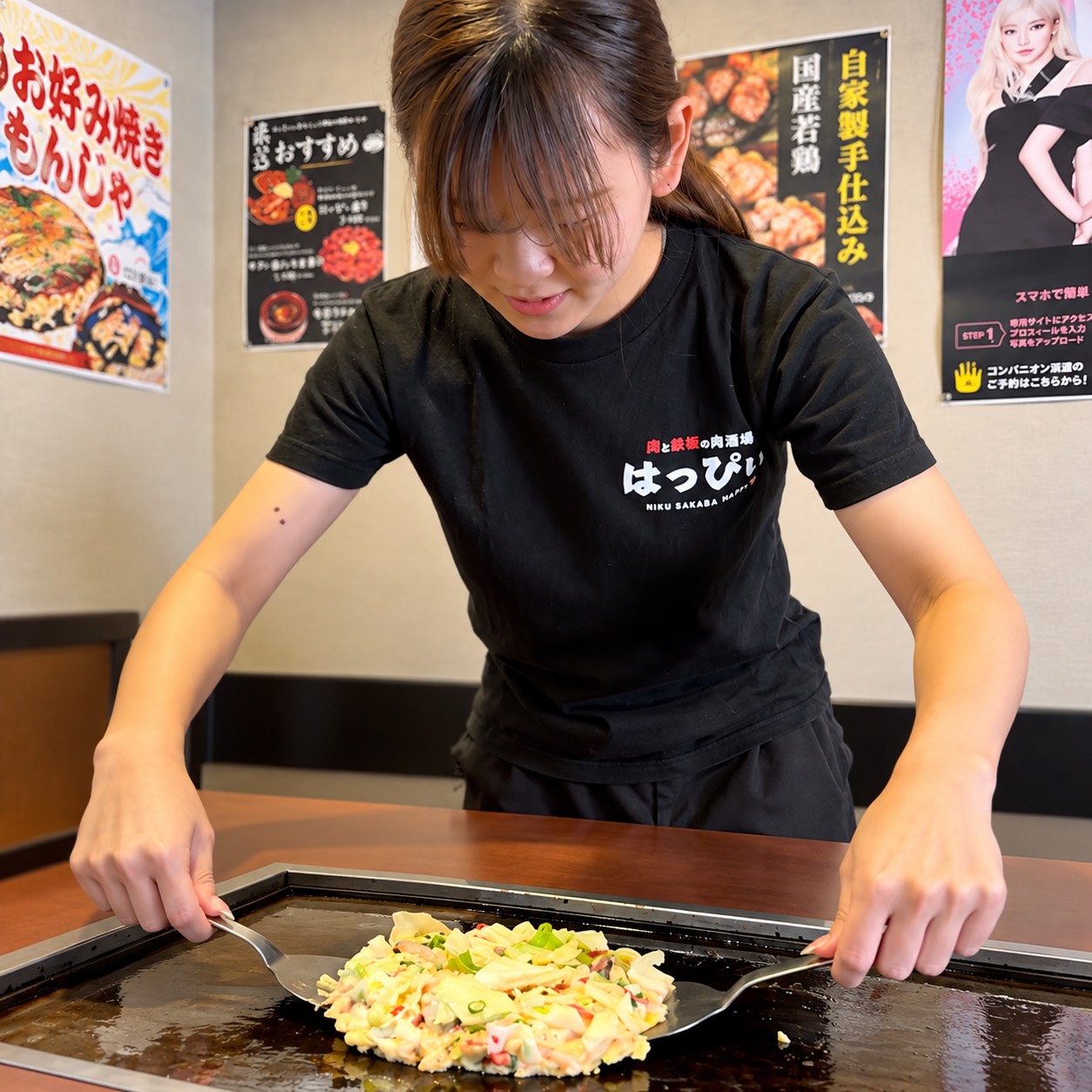 飲食店での調理の様子